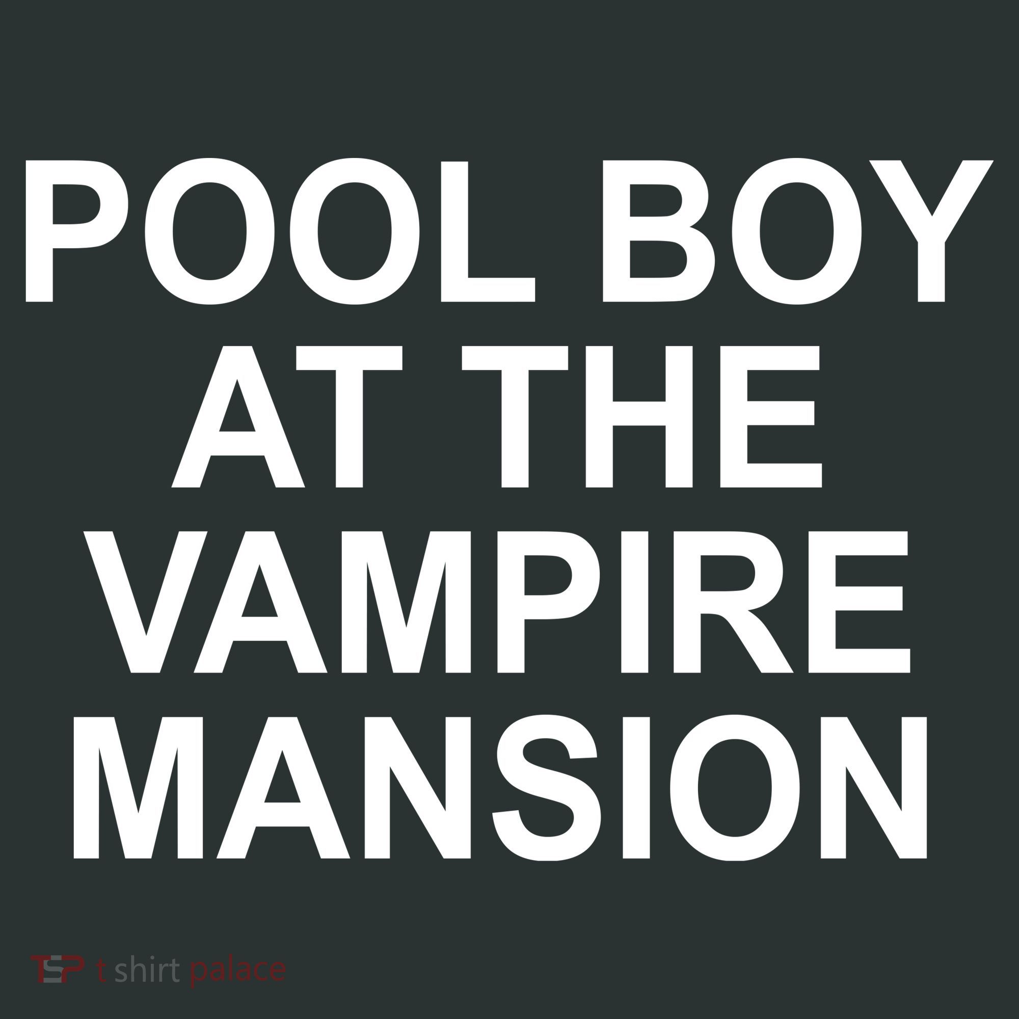 Pool Boy At The Vampire Mansion Mousepad