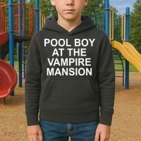 Pool Boy At The Vampire Mansion Kids Hoodie thumb 2