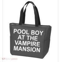 Pool Boy At The Vampire Mansion Tote Bag thumb 3