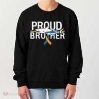 Proud Brother Autism Awareness Shark Support Ribbon Women's Sweatshirt thumb 0
