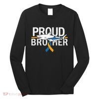 Proud Brother Autism Awareness Shark Support Ribbon Long Sleeve Shirt thumb 0