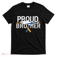 Proud Brother Autism Awareness Shark Support Ribbon T-Shirt thumb 0