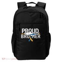 Proud Brother Autism Awareness Shark Support Ribbon Backpack thumb 0