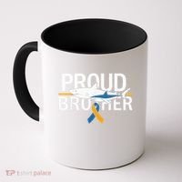 Proud Brother Autism Awareness Shark Support Ribbon Coffee Mug thumb 0