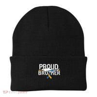 Proud Brother Autism Awareness Shark Support Ribbon Beanie thumb 0