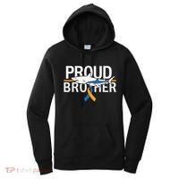 Proud Brother Autism Awareness Shark Support Ribbon Women's Hoodie thumb 0