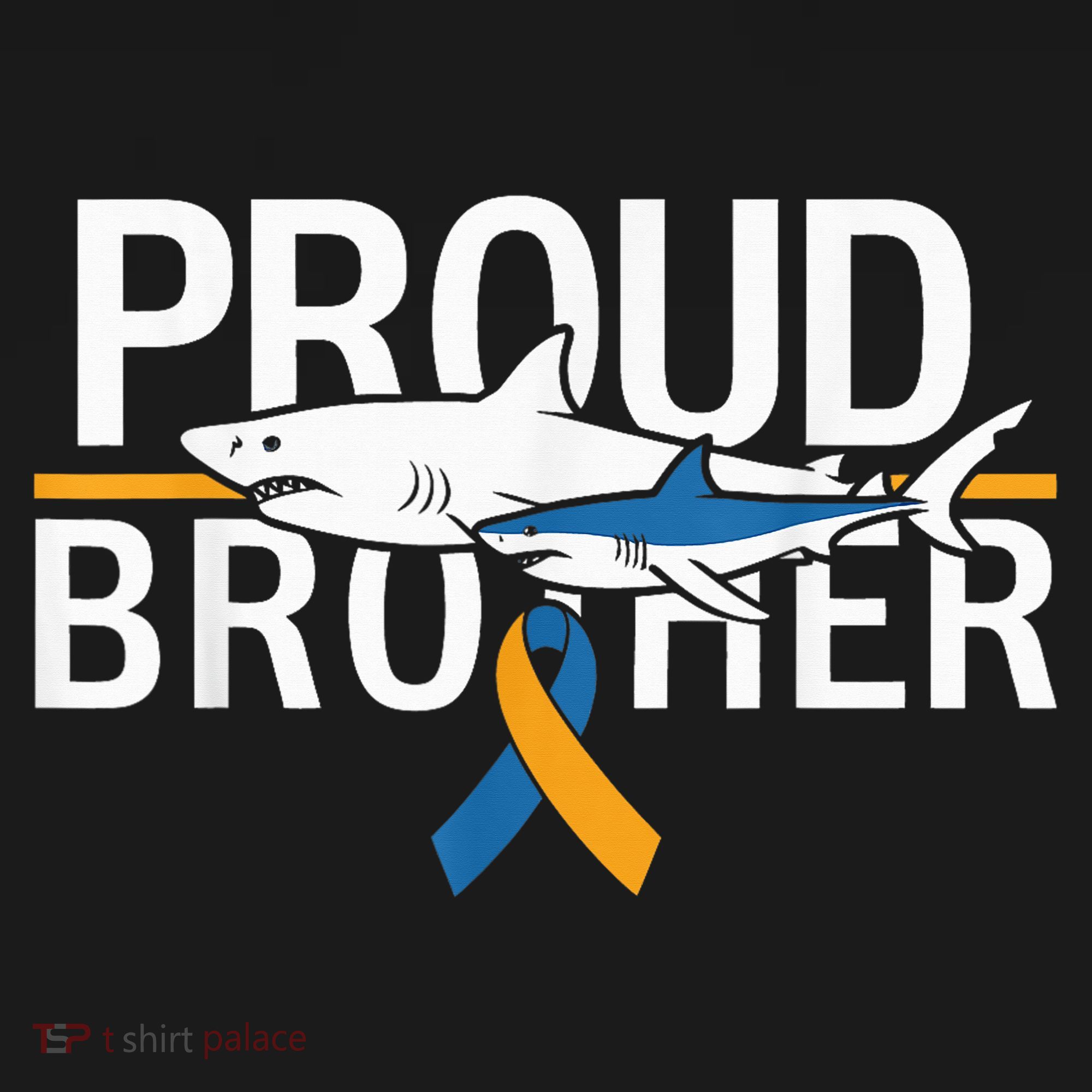 Proud Brother Autism Awareness Shark Support Ribbon Women's Hoodie
