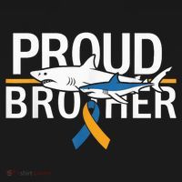 Proud Brother Autism Awareness Shark Support Ribbon Mousepad thumb 1