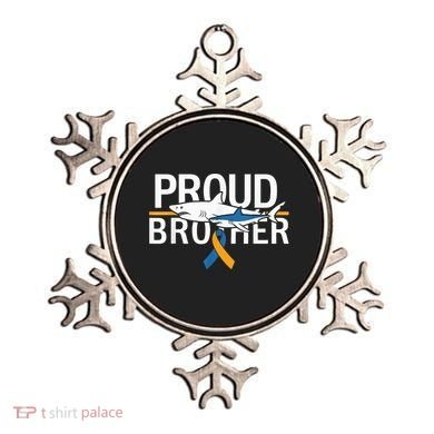 Proud Brother Autism Awareness Shark Support Ribbon Ornament