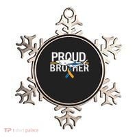 Proud Brother Autism Awareness Shark Support Ribbon Ornament thumb 0