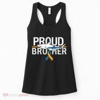 Proud Brother Autism Awareness Shark Support Ribbon Women's Tank Top thumb 0