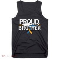 Proud Brother Autism Awareness Shark Support Ribbon Tank Top thumb 0