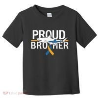Proud Brother Autism Awareness Shark Support Ribbon Toddler T-Shirt thumb 0
