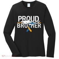 Proud Brother Autism Awareness Shark Support Ribbon Women's Long Sleeve Shirt thumb 0