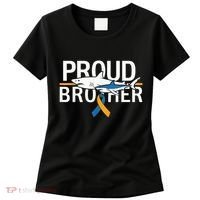 Proud Brother Autism Awareness Shark Support Ribbon Women's T-Shirt thumb 0