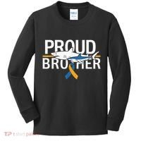Proud Brother Autism Awareness Shark Support Ribbon Kids Long Sleeve Shirt thumb 0