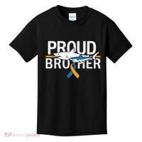 Proud Brother Autism Awareness Shark Support Ribbon Kids T-Shirt thumb 0