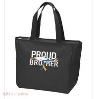 Proud Brother Autism Awareness Shark Support Ribbon Tote Bag thumb 3