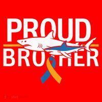 Proud Brother Autism Awareness Shark Support Ribbon Santa Hat thumb 1