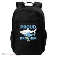 Proud Brother Autism Awareness Shark Support Ribbon Backpack thumb 0