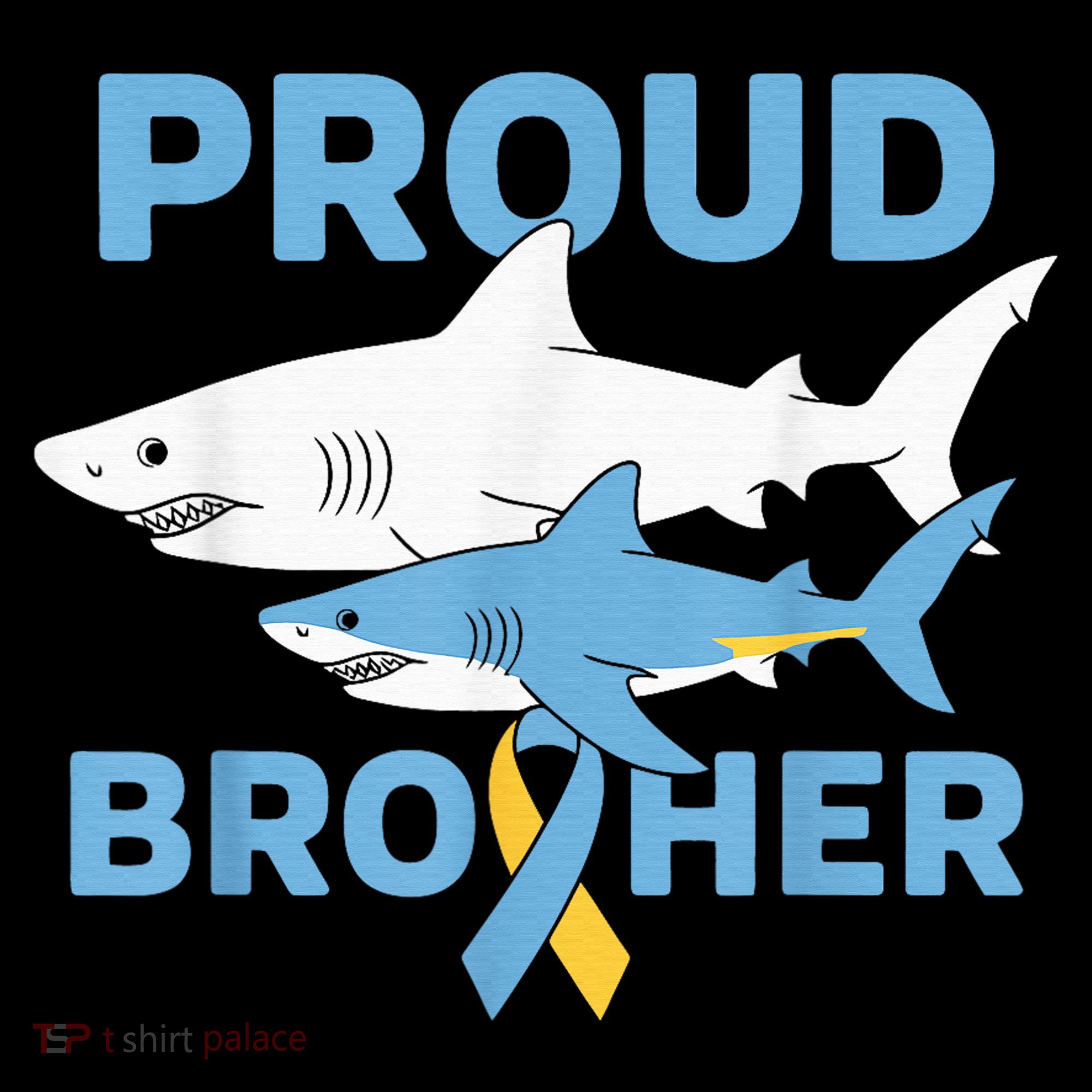 Proud Brother Autism Awareness Shark Support Ribbon Coffee Mug
