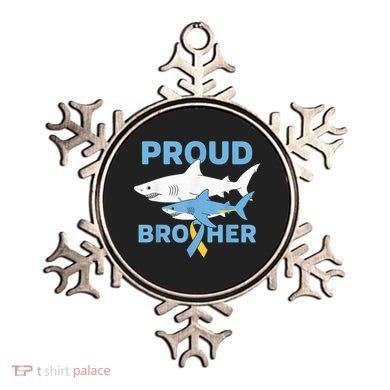 Proud Brother Autism Awareness Shark Support Ribbon Ornament