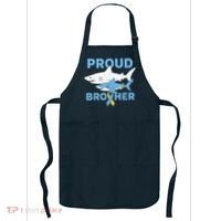 Proud Brother Autism Awareness Shark Support Ribbon Apron thumb 0