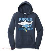 Proud Brother Autism Awareness Shark Support Ribbon Women's Hoodie thumb 0