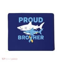 Proud Brother Autism Awareness Shark Support Ribbon Mousepad thumb 0