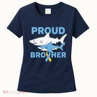 Proud Brother Autism Awareness Shark Support Ribbon Women's T-Shirt thumb 0