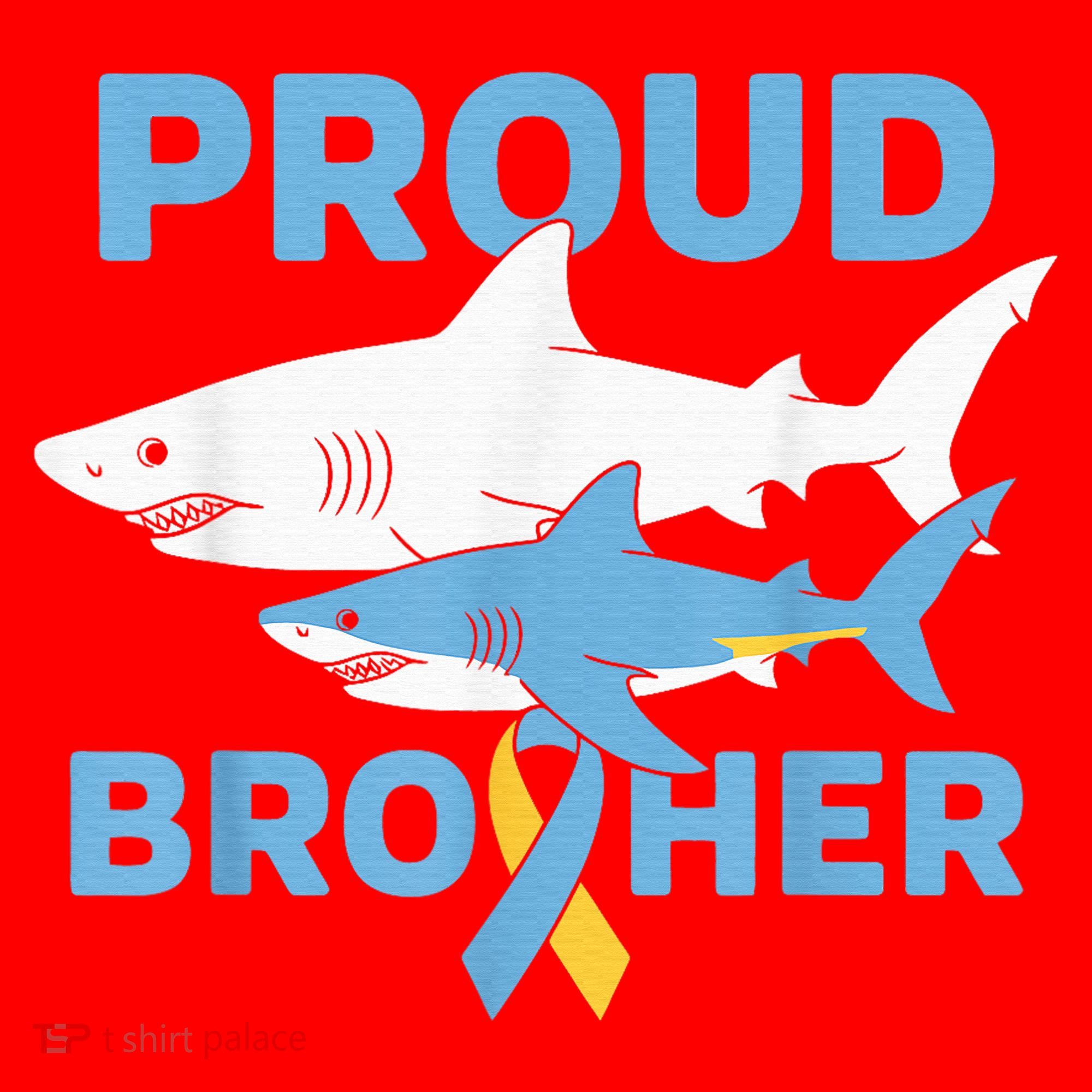 Proud Brother Autism Awareness Shark Support Ribbon Santa Hat