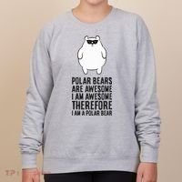 Polar Bears Are Awesome. IM Awesome IM A Polar Bear Women's Sweatshirt thumb 0