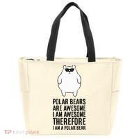 Polar Bears Are Awesome. IM Awesome IM A Polar Bear Tote Bag thumb 0