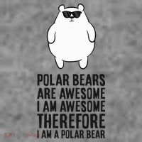 Polar Bears Are Awesome. IM Awesome IM A Polar Bear Toddler Hoodie thumb 2