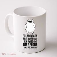 Polar Bears Are Awesome. IM Awesome IM A Polar Bear Coffee Mug thumb 0