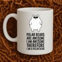 Polar Bears Are Awesome. IM Awesome IM A Polar Bear Coffee Mug thumb 2