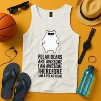 Polar Bears Are Awesome. IM Awesome IM A Polar Bear Tank Top thumb 4