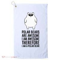 Polar Bears Are Awesome. IM Awesome IM A Polar Bear Golf Towel thumb 0