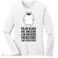 Polar Bears Are Awesome. IM Awesome IM A Polar Bear Women's Long Sleeve Shirt thumb 0