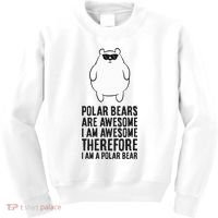 Polar Bears Are Awesome. IM Awesome IM A Polar Bear Kids Sweatshirt thumb 0