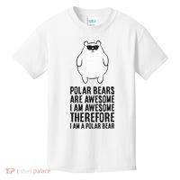 Polar Bears Are Awesome. IM Awesome IM A Polar Bear Kids T-Shirt thumb 0