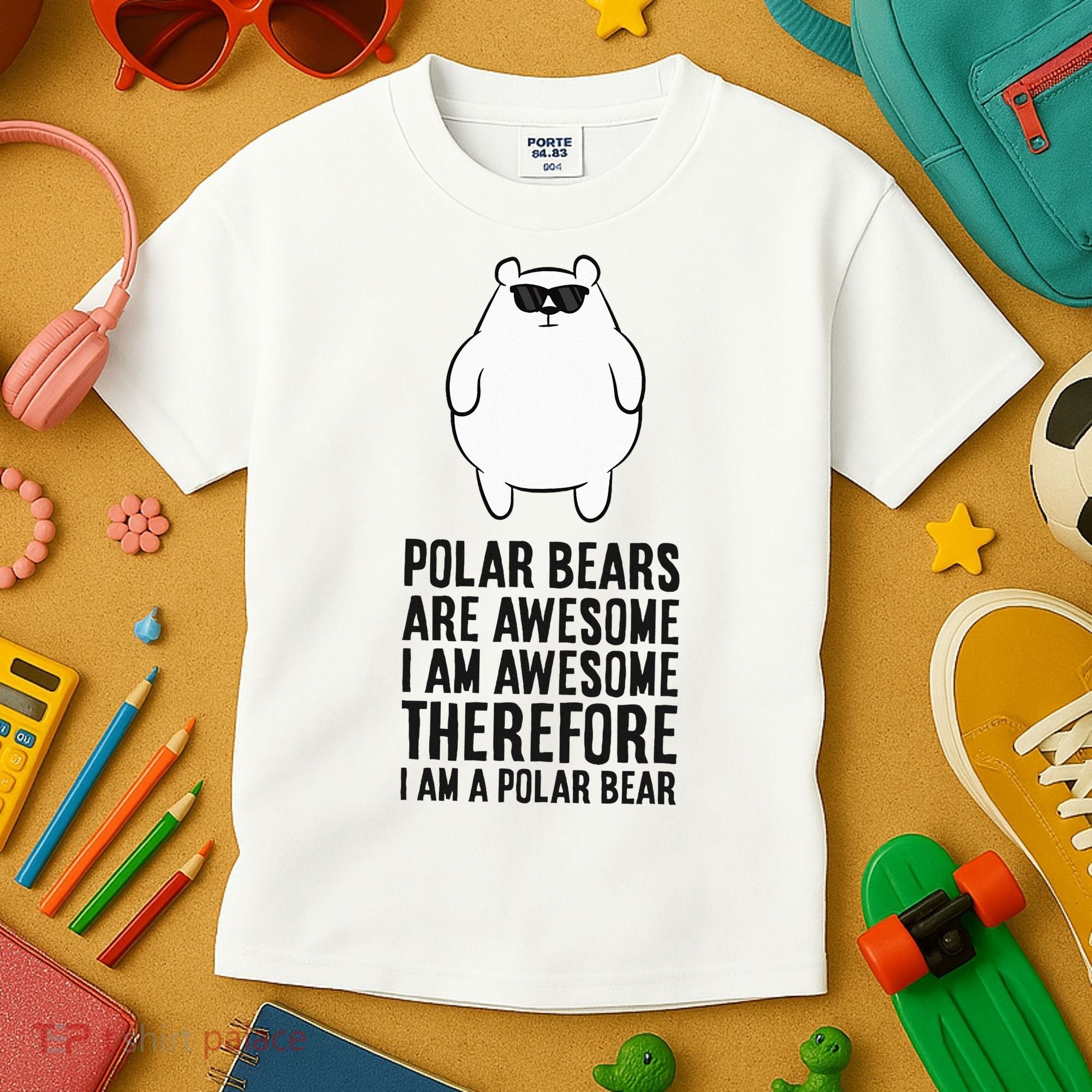 Polar Bears Are Awesome. IM Awesome IM A Polar Bear Kids T-Shirt