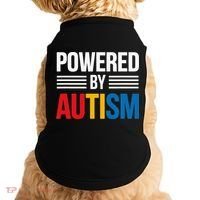 Powered By Autism For Autism Awareness Women Mom Doggie Tank thumb 0