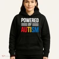 Powered By Autism For Autism Awareness Women Mom Hoodie thumb 5