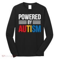 Powered By Autism For Autism Awareness Women Mom Long Sleeve Shirt thumb 0