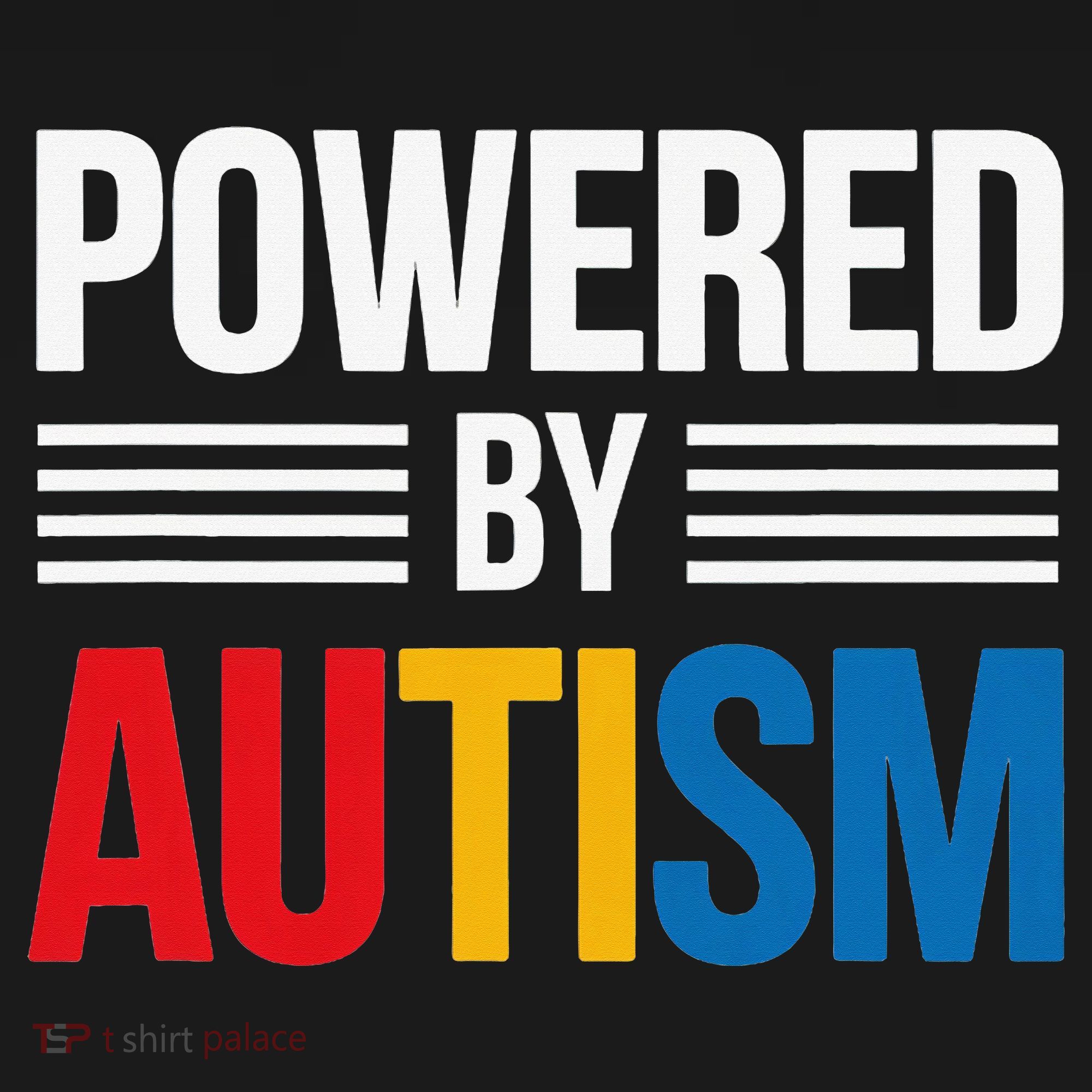 Powered By Autism For Autism Awareness Women Mom Sweatshirt