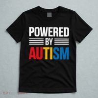 Powered By Autism For Autism Awareness Women Mom T-Shirt thumb 5