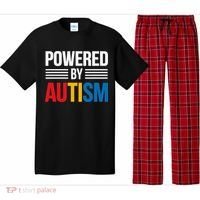 Powered By Autism For Autism Awareness Women Mom Pajama Set thumb 0
