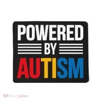 Powered By Autism For Autism Awareness Women Mom Mousepad thumb 0
