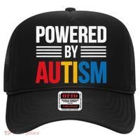 Powered By Autism For Autism Awareness Women Mom Hat thumb 0